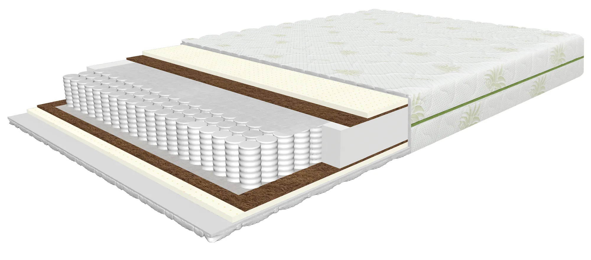 Cietais matracis "Juliet Dreams" ir ražots Latvijā no augstākās kvalitātes materiāliem, un tam ir unikāla kompozīcija, kas ietver lateksa, kokosu un pocket atsperu kārtas.