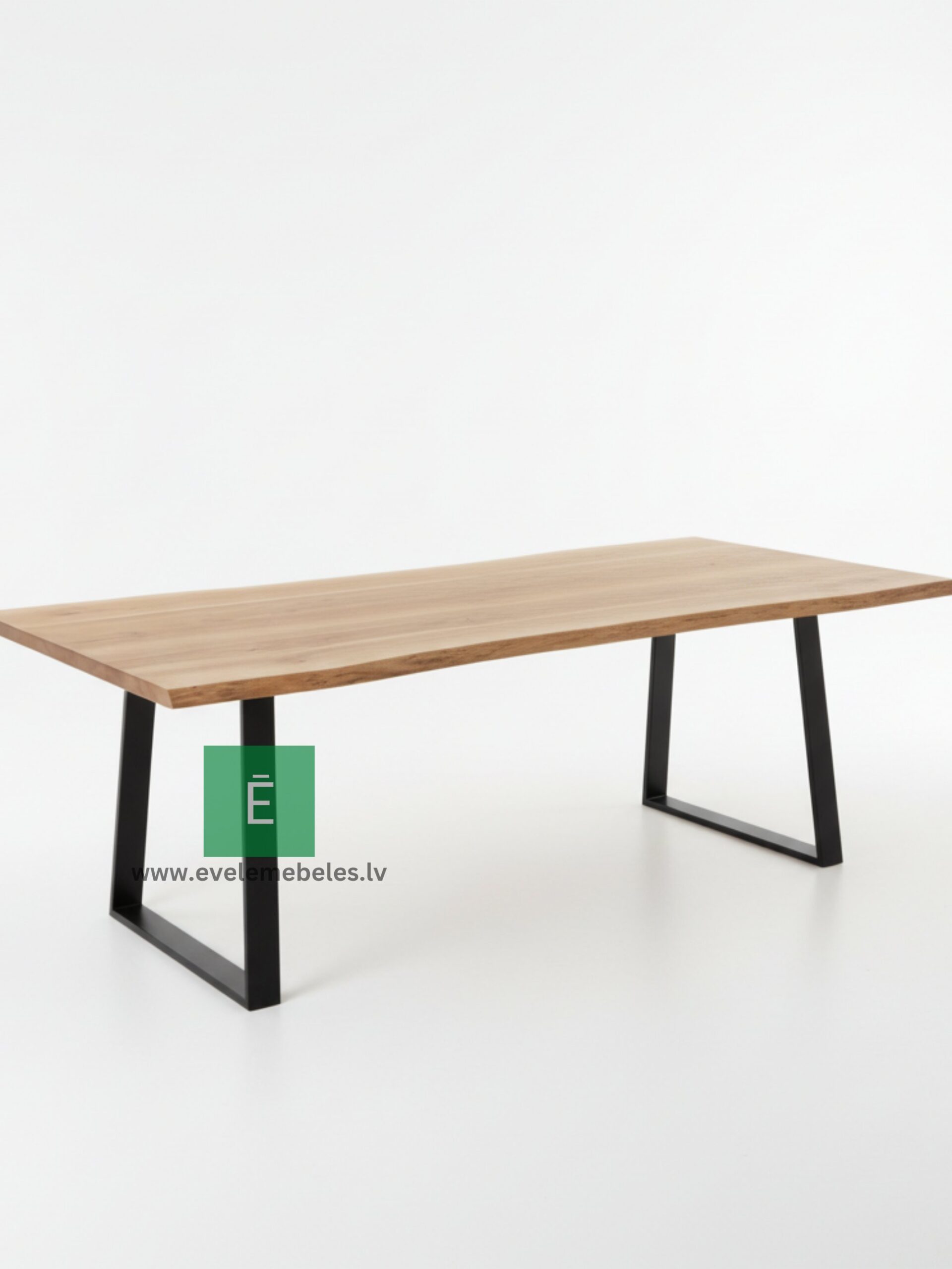 Oša masīvkoka galds ar dzīvo malu 285x100 cm ( vai pēc klienta izmēriem) - Image 8