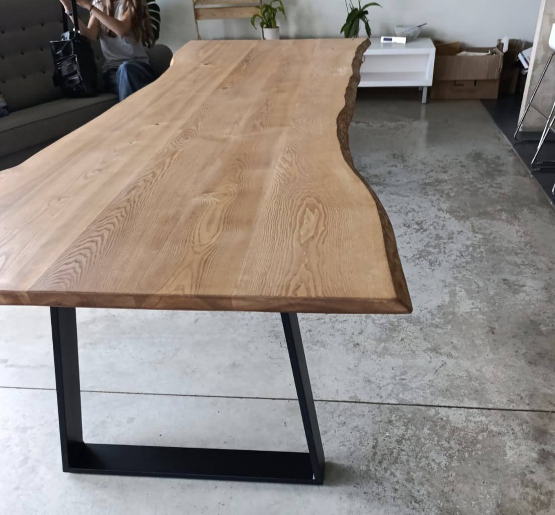 Oša masīvkoka galds ar dzīvo malu 285x100 cm ( vai pēc klienta izmēriem) - Image 10